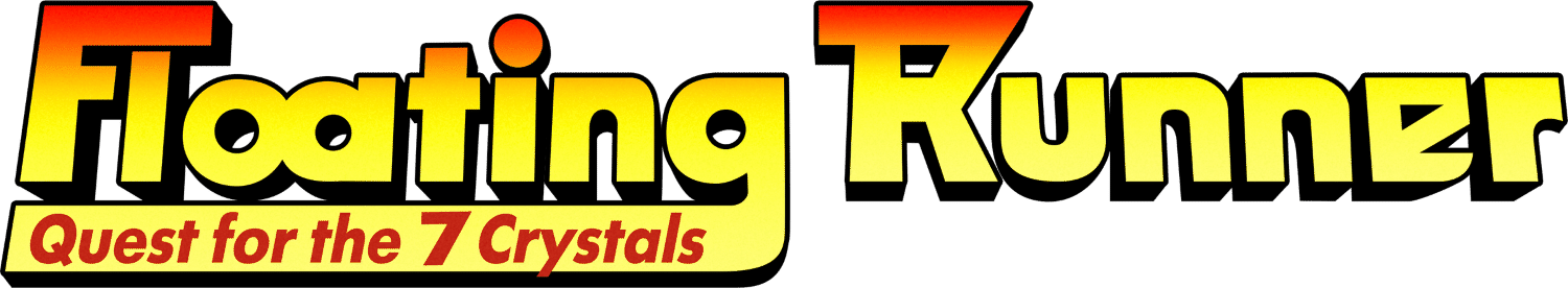 Floating Runner Quest for the 7 Crystals logo for Playstation